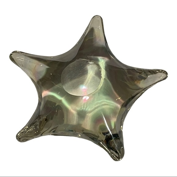 STAR paper weight hand blown glass iridescent. - Picture 4 of 10